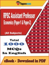 RPSC Assistant Professor Economics (Paper-1 & Paper-2) PDF Book In English