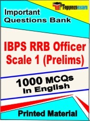 IBPS RRB Officer Scale 1 Prelims Exam Objective MCQ Book in English