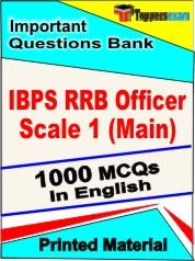 IBPS RRB Officer Scale 1 Main Exam Objective MCQ Book in English