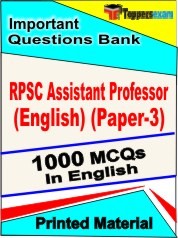 RPSC Assistant Professor (English) (Paper-3) Exam Objective MCQ Book in English