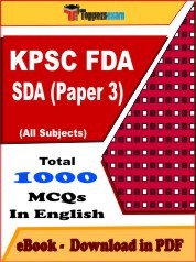 KPSC FDA SDA Paper 3 PDF Book In English