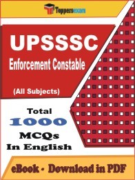 UPSSSC Enforcement Constable PDF Book In English