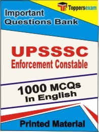 UPSSSC Enforcement Constable Exam Objective MCQ Book in English