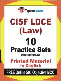CISF LDCE (Law) Exam Practice Set Book in English