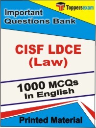 CISF LDCE (Law) Exam Objective MCQ Book in English