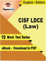 CISF LDCE (Law) PDF Book In English