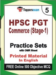 HPSC PGT Commerce (Stage-1) Exam Practice Set Book in English