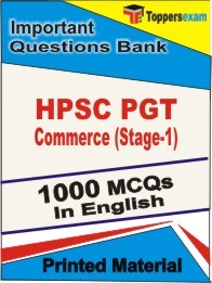 HPSC PGT Commerce (Stage-1) Exam Objective MCQ Book in English