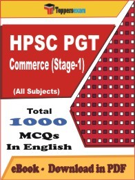 HPSC PGT Commerce (Stage-1) PDF Book In English