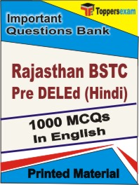 Rajasthan BSTC Pre DELEd (Hindi) Book in English - Objective MCQ