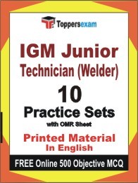 IGM Junior Technician (Welder) Exam Practice Set Book in English
