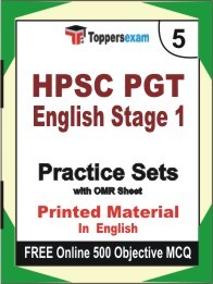 HPSC PGT English Stage 1 Exam Practice Set Book in English