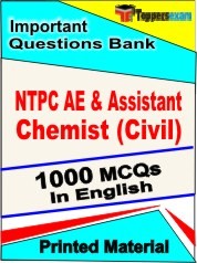 NTPC AE & Assistant Chemist (Civil) Exam Objective MCQ Book in English
