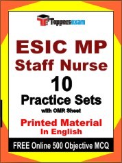 ESIC MP Staff Nurse Exam Practice Set Book in English