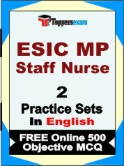 ESIC MP Staff Nurse Exam Practice Set Book in English