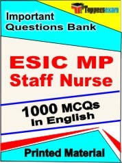 ESIC MP Staff Nurse Exam Objective MCQ Book in English