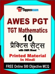 AWES PGT TGT Mathematics Exam Practice Set Book in Hindi