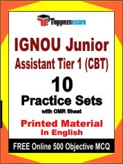 IGNOU Junior Assistant Tier 1 (CBT) Exam Practice Set Book in English
