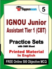 IGNOU Junior Assistant Tier 1 (CBT) Exam Practice Set Book in English