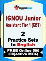 IGNOU Junior Assistant Tier 1 (CBT) Exam Practice Set Book in English