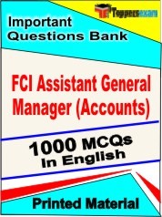 FCI Assistant General Manager (Accounts) Exam Objective MCQ Book in English
