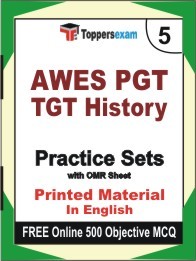 AWES PGT TGT History Exam Practice Set Book in English