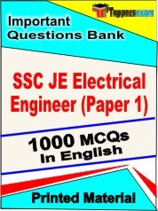 SSC JE Electrical Engineer Paper 1 Exam Objective MCQ Book in English