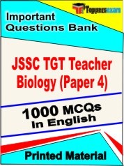 JSSC TGT Teacher Biology (Paper 4) Exam Objective MCQ Book in English