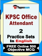 KPSC Office Attendant Book in English - Question Paper / Practice Set