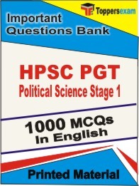 HPSC PGT Political Science Stage 1 Exam Objective MCQ Book in English