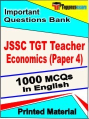 JSSC TGT Teacher Economics (Paper 4) Exam Objective MCQ Book in English