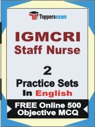 IGMCRI Staff Nurse Exam Practice Set Book in English