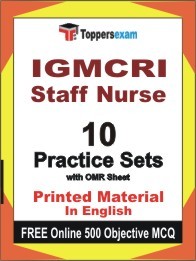 IGMCRI Staff Nurse Exam Practice Set Book in English