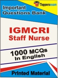 IGMCRI Staff Nurse Exam Objective MCQ Book in English