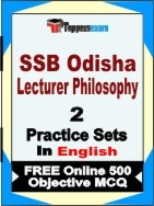 SSB Odisha Lecturer Philosophy Exam Practice Set Book in English