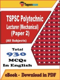TSPSC Polytechnic Lecturer (Mechanical) Paper 2 PDF Book In English