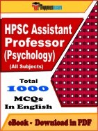HPSC Assistant Professor (Psychology) PDF Book In English