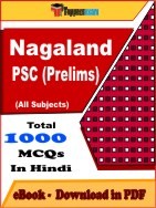 Nagaland PSC Prelims PDF Book In Hindi