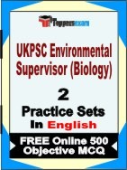 UKPSC Environmental Supervisor (Biology) Exam Practice Set Book in English