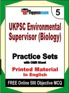 UKPSC Environmental Supervisor (Biology) Exam Practice Set Book in English