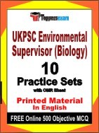 UKPSC Environmental Supervisor (Biology) Exam Practice Set Book in English