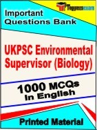 UKPSC Environmental Supervisor (Biology) Exam Objective MCQ Book in English