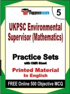 UKPSC Environmental Supervisor (Mathematics) Exam Practice Set Book in English