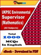 UKPSC Environmental Supervisor (Mathematics) PDF Book In English