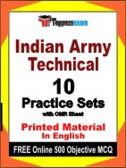 Indian Army Technical Exam Practice Set Book in English
