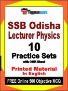 SSB Odisha Lecturer Physics Exam Practice Set Book in English