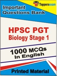 HPSC PGT Biology Stage 1 Exam Objective MCQ Book in English