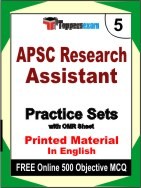 APSC Research Assistant Exam Practice Set Book in English