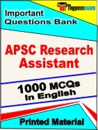 APSC Research Assistant Exam Objective MCQ Book in English