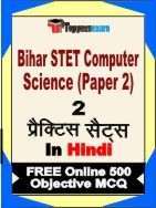 Bihar STET Computer Science Paper 2 Exam Practice Set Book in Hindi